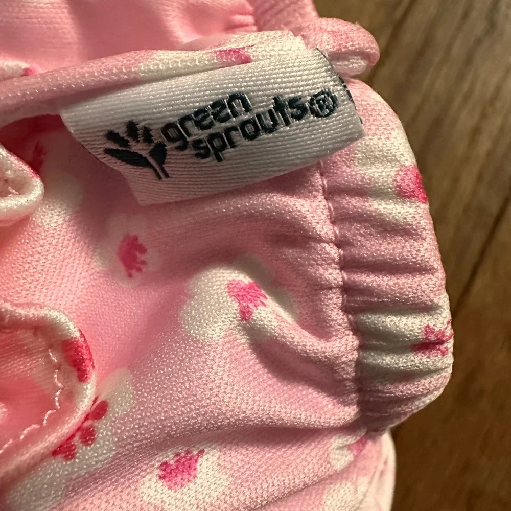 Green Sprouts Swim Bottom Girls 18 Months Ruffle Snap Floral Pink Modern Summer
